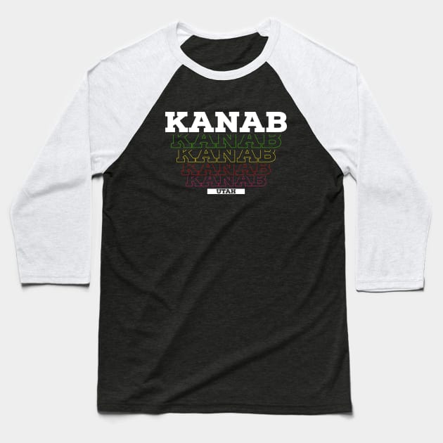 I Love Kanab Utah USA Vintage Baseball T-Shirt by Zen Cosmos Official